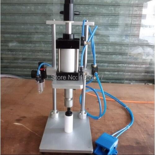 Pneumatic Perfume Bottle Crimping Machine Capping Machine Lid Cap Locking Machine HIGH QUALITY NE