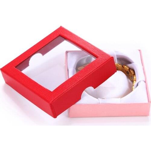 Creative simple leaf style creative kraft paper gift box DIY gift box jewelry party supplies Bracelet gift box accessories
