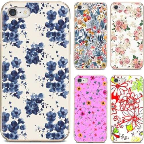 For Samsung Galaxy Note 3 4 5 8 9 S3 S4 S5 Mini S6 S7 Edge S8 S9 S10 Plus Silicone Shell Cover Flower Patterned