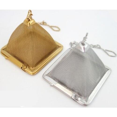 Home Kitchen Teaware Accessories Stainless Steel Pyramid Tea Infuser Tea Strainer Loose Teapot Leaf Filter LX8296