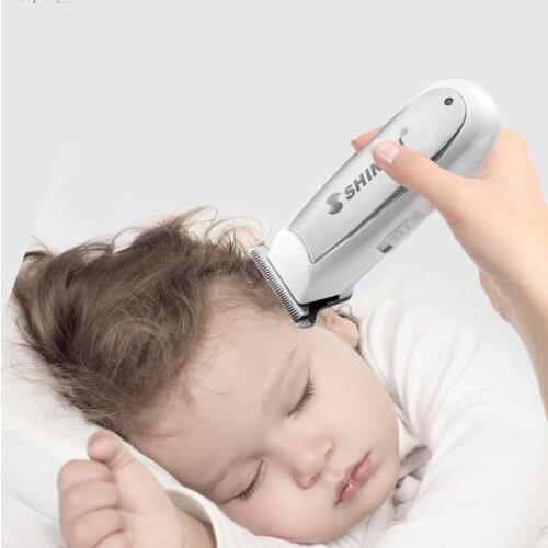 Shinon baby hair trimmer mini size child rechargeable hair clipper haircut machine low noise washable