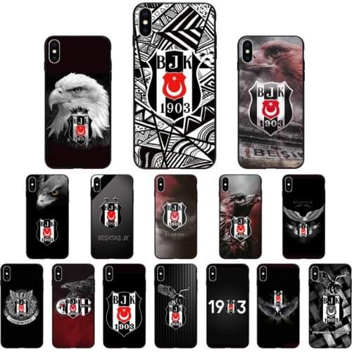 YNDFCNB Turkey Besiktas BJK Phone Case for iphone 11 12 Mini Pro Max X XS MAX 6 6s 7 8 Plus 5 5S 5SE XR SE2020