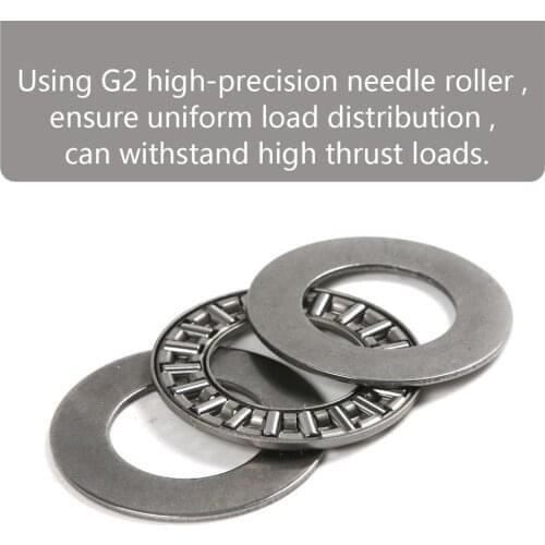 1Pcs Bearing Steel Miniature Thrust Needle Roller Bearings ID 8/10/15/17mm Ultra Thin Thrust Ball Bearing