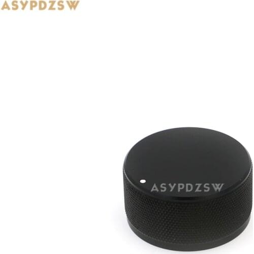 1 PCS Knurled Sandblasting black 44*22 Aluminum Volume knob Power amplifier potentiometer knob