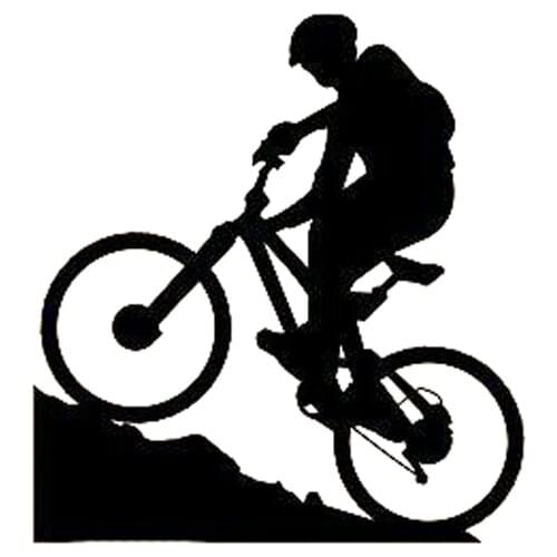 10.9CM*11.8CM Mountain Biking Extreme Sports Bicycle Boy Car Sticker Vinyl Decal S9-0216
