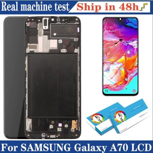 100% Original 6.7'' AMOLED Display for Samsung Galaxy A70 A705 A705F SM-A705MN Full LCD Touch Screen Digitizer Repair Parts