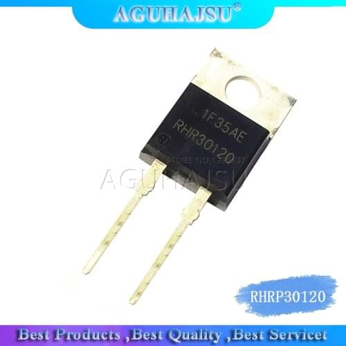 5pcs RHRP30120 RHR30120 and 30A 1200V Hyperfast Diode TO-220-2