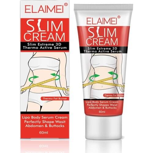 60ml Hot Cream Extreme Cellulite Slimming Firming Cream Body Fat Burning Massage Gel Weight Losing for Waist Leg Hip Arms