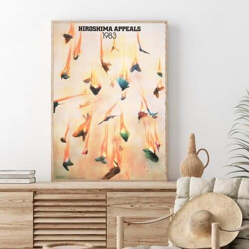 Akira Yokoyama Hiroshima Appeals 1983 Artwork Canvas Print Japanese Poster Abstract Art Painting Gallery Wall Picture Home Decor