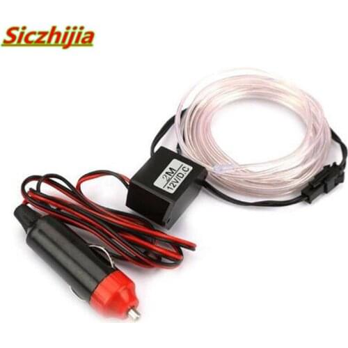 3 m 12 volt car LED atmosphere light flexible neon EL line and indoor cigarette lighter for Suzuki SX4 SWIFT Alto Liane Grand