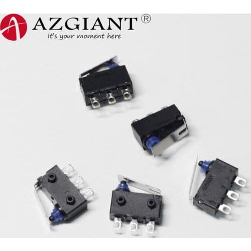 AZGIANT 5PCS/LOT Original D2HW Car Door Lock Micro Switch Waterproof Touch With Metal Handle D2HW-EL291H-A515-AQ