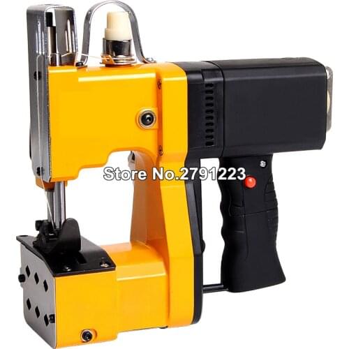 Sewing Machine Electric Overlock Sealer Portable Automatic Wrapping Machine Industry Bag Stitch Woven Fabric for Sewing110V/220V