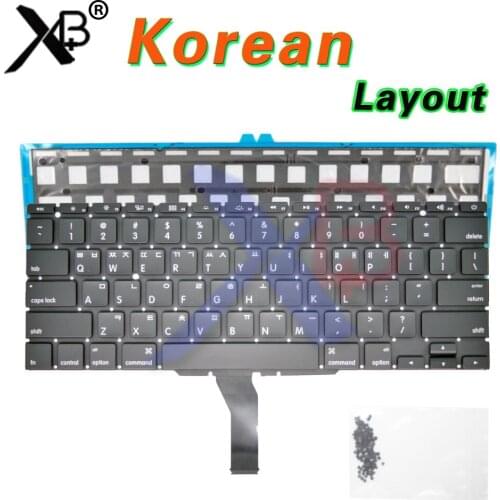 KR Korean keyboard/Backlight Backlit+100pcs keyboard screws For MacBook Air 11.6" A1370 A1465 2011-2017 Years