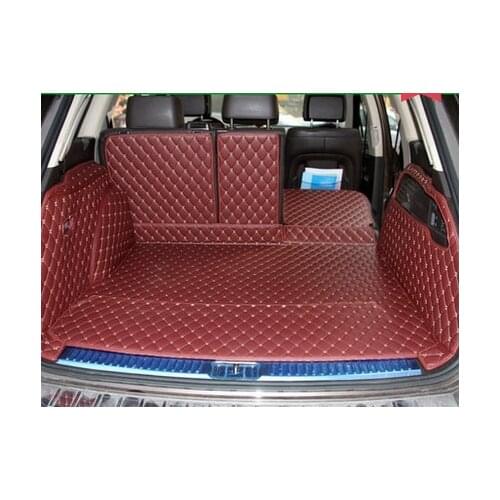 New arrival Special pu car trunk mats for Volkswagen Touareg durable cargo liner boot carpets for Touareg -2011