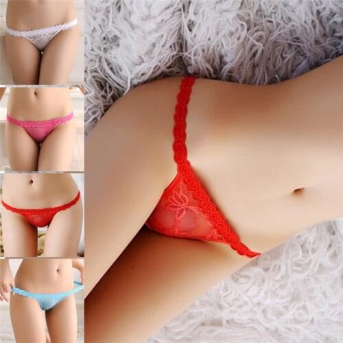 Lace Sexy Womens Thong 6 Colors Lace s For Women Black Female Seamless Ladies Mesh