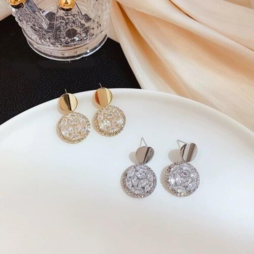 2020 New Womens Earrings Delicate Temperament Geometry Round Earrings for Women Bijoux Korean boucle Jewelry Gifts Wholesale