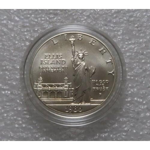 Real Rare Silver Original Coin Collection In 1986, the Statue of Liberty in the United States Was Inaugurated Silver Coin