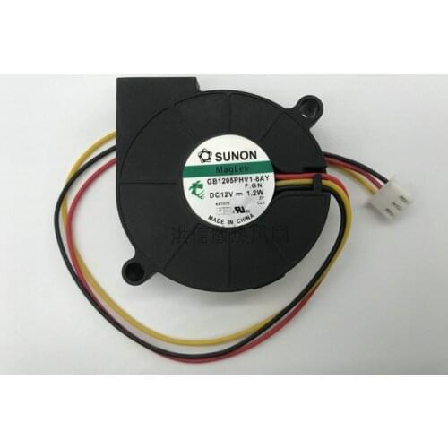 Original 5015 gb1205phv1-8ay DC12V 1.2W silent turbofan