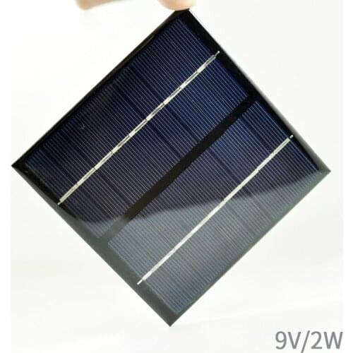 Polycrystalline silicon 9V / 2W solar panel power generation board DIY micro small photovoltaic module accessories small panel