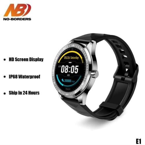 E1 Smart Bracelet Stylish Silicone Watchband Touch Bracelet Healthy Heart Rate Monitoring Waterproof Ip68 Sports Smart Bracelet