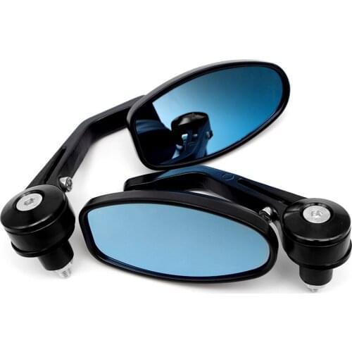 Durable 4 Colors Grips Aluminum Rod Universal Motorcycle Rearview Mirror Handlebar End Side Mirror