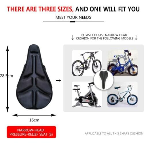 Bicycle Saddle Seat Bike Accessories Ultra Soft 3D Sponge Pad Cover Cushion MTB Cycling Thickened Extra Comfort Seat Pad Outdoor
