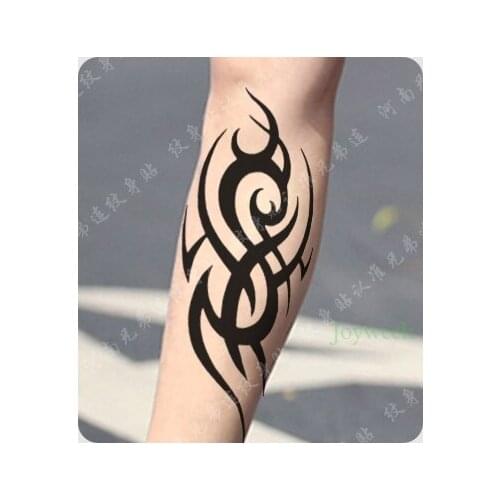 Waterproof Temporary Tattoo Sticker large fire totem tattoo flame tatto stickers flash tatoo fake tattoos for girl women men