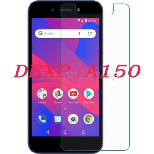 Smartphone 9H Tempered Glass for DEXP A150 5" Explosion-proof Protective Film Screen Protector cover phone