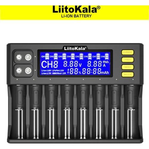 LiitoKala Lii-S8 Lii-S6 Lii-M4 PD4 Battery Charger Li-ion 3.7V NiMH 1.2V Li-FePO4 3.2V IMR 3.8V charger for 18650 26650 AA AAA