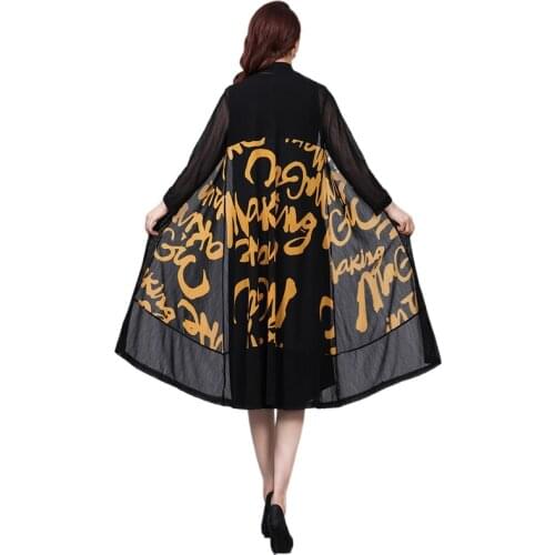 Women Cardigans Long Kimonos Summer Long Sleeve Sun-protection Lace Floral Long Coats Plus Size XL~4XL 5XL Casual Lady Cardigan