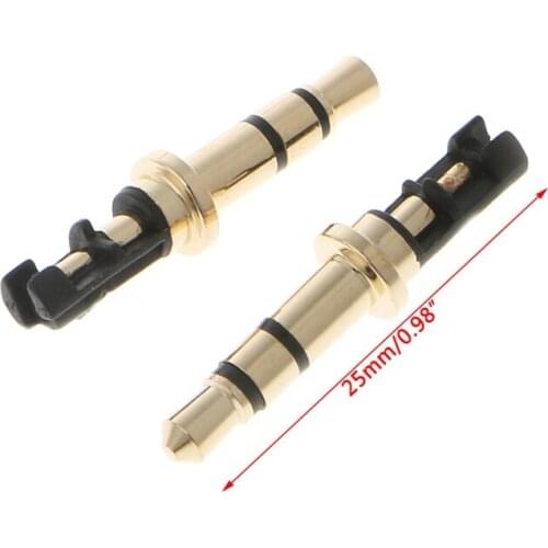 10Pcs/Bag 3.5mm Male Plug 3 Pole Soldering Earphone Headphone Audio Jack Adapter