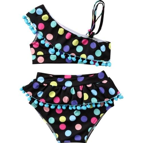 Babies Kids Girls One-piece Swimsuit Baby kid Girl Tassels Swimwear Bikini Swimsuits Swimming Costume Bathing Suit