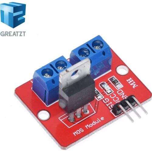 GREATZT Smart Electronics 0-24V Top Mosfet Button IRF520 MOS Driver Module for MCU ARM Raspberry Pi for arduino DIY Kit