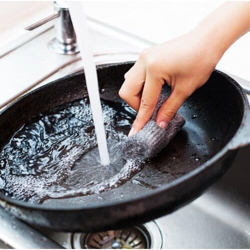 12Pcs/lot Melamine Sponge Metal Mesh Kitchen Super Detergent Cleaning Tools Degreasing Pot Brush Magic Cleaner Steel Pads