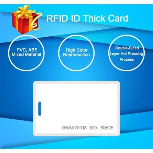 5pcs RFID Card EM4100 Tk4100 125khz 1.8mm Access Control Card Keyfob Tags Sticker Key Fob Token Ring Key Proximity Smart Card