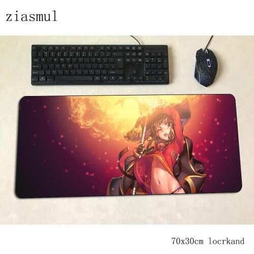 Megumin mouse pad anime Computer mat 700x300x3mm gaming mousepad large thickness padmouse keyboard games pc gamer desk