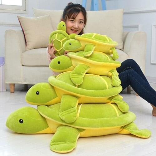 Creative Tortoise Plush Toy Cute Furry Turtle Doll Shopping Mall Event Gifts Pet Shop Decoration Gifts Comfortable Plush Pillow