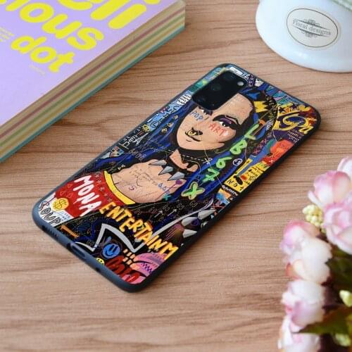For Samsung Mona Lisa Punk Print Soft Silicone Matt Case TPU Cover Galaxy S Note M and Galaxy A