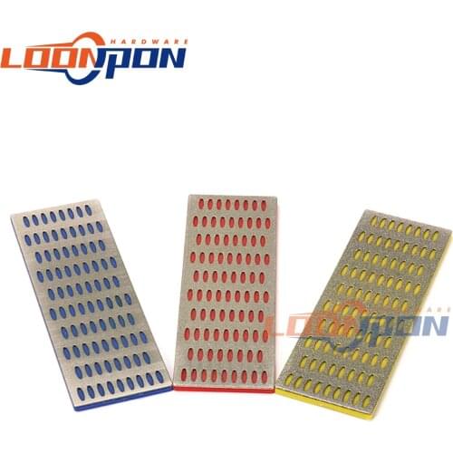 150X50 Diamond Knife Set Sharpening Hone 150/300/400 Grit Set Stone Whetstone Grind Kitchen Tool for Knife Scissor 3Pcs