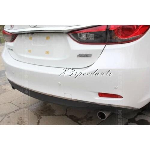 New Car Styling Sticker Stainless Steel 5PCS Rear Bumper Protector Guard Decoration Trim For Mazda 6 M6 Atenza 2014
