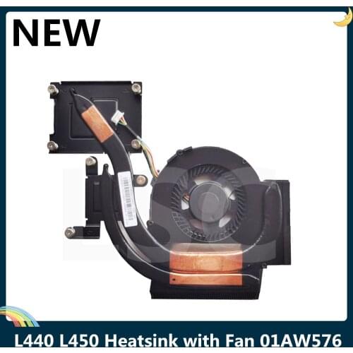 LSC NEW For Lenovo ThinkPad L440 L450 Laptop Radiator Heatsink With Fan FRU 04X4114 04X4116 01AW576 90204493