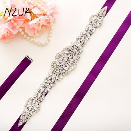 Rhinestone bridal belt wedding with diamante crystal wedding dress accessories sash belt for wedding dress 123S