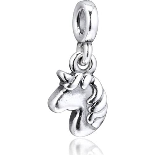 Fits for Pandora Beads Bracelets 100% 925 Sterling Silver Jewelry Signature ME My Magical Unicorn Charms Free Shipping