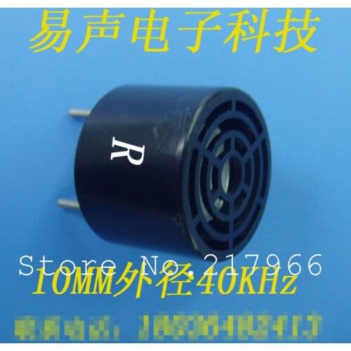 Transceiver receives type OD 10mm receiver type 40KHz ultrasonic sensor distance measuring probe transceiver