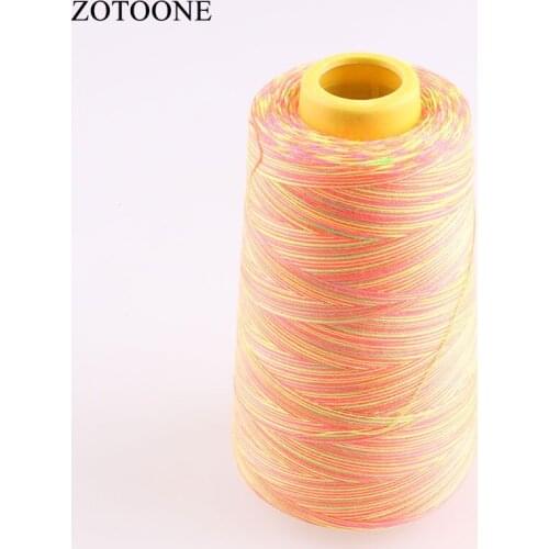 ZOTOONE 3000Y 40S/2 Spool Sewing Thread Overlock Polyester Sewing Threads for Leather Embroidery Yarn For Embroidery Machine C