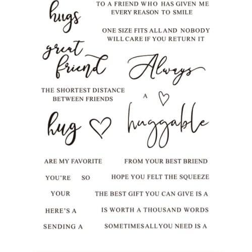 11x16 English Transparent Clear Stamps Silicone Seals for DIY scrapbooking photo album Card Making