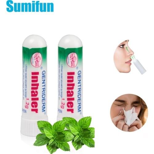 Sumifun1Pcs Nasal Inhaler Ointment Rhinitis Mint Cream 100% Original Refresh Runny Nose Cold Cool Herbal Essential Oil
