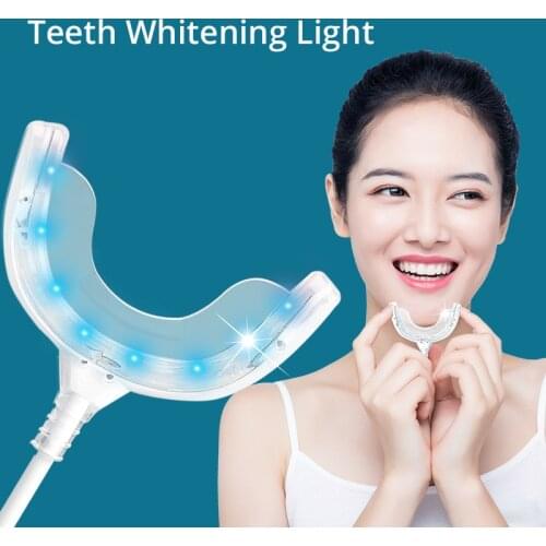 Teeth Whitening LED UV Light Whitening Gel Soft Environmental TPE TPR Material Whiten Teeth Fast & Continuous Waterproof Design