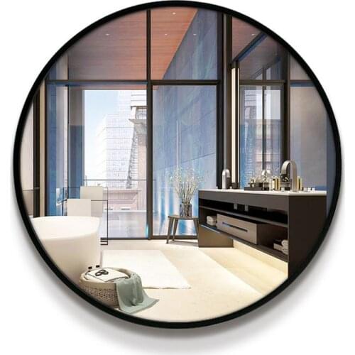 50cm Round Bathroom mirror toilet wall mounted makeup vanity mirror bedroom living room wall hanging mirror mx10181751