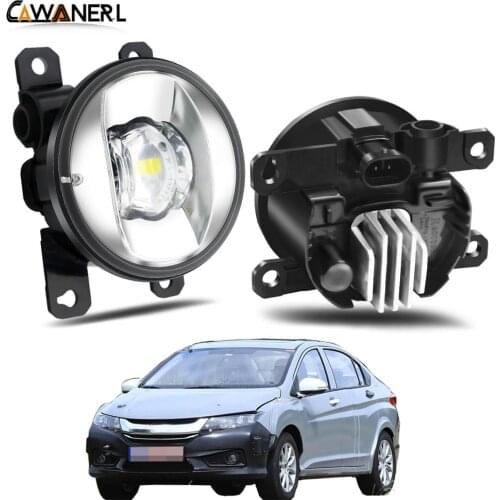 Fog Light Assembly 30W Car Right + Left LED Lens Fog Light Daytime Running Lamp 12V For Honda Insight 2010 2011 2012 2013 2014